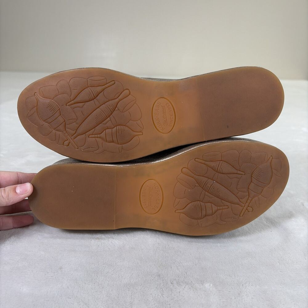 Kork-Ease Women's Yazmin Sandals Brushed Gold Woman’s Size 8 Wedge Slip On Chrty - Picture 9 of 16